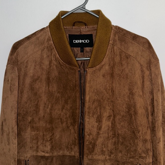 Derimod 100 % Suede Leather Jacket -M - Picture 3 of 7